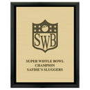 8" x 10"  Award Plaque - Black w/ Engraved Plate