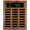 10-1/2" x 13" Custom Walnut Perpetual Plaque