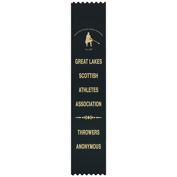 2" x 10" Custom Pinked Top Award Ribbon