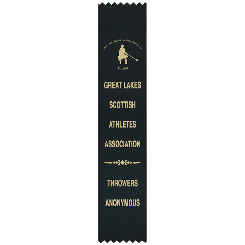 2" x 10" Custom Pinked Top Award Ribbon