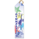 2" X 8" Stock Multicolor Point Top Gymnastics Sports Award Ribbon