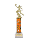 12" Custom White Base Award Trophy