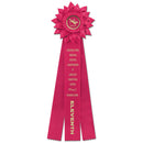 Sunburst 3 Rosette Award Ribbon