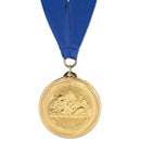 2" Custom BL Award Medal With Grosgrain Neck Ribbon
