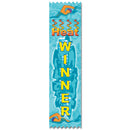 2" X 8" Stock Multicolor Pinked Top Heat Winner Award Ribbon
