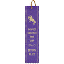 2-1/2" x 8" Custom Square Top Award Ribbon With Border-Sample Don't Place Order