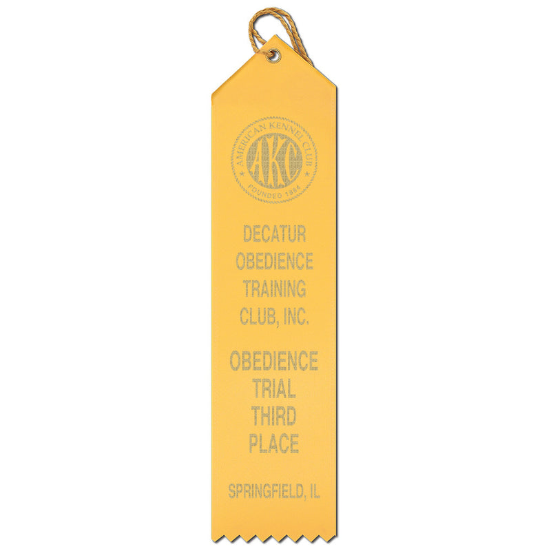 2" x 10" Custom Point Top Award Ribbon