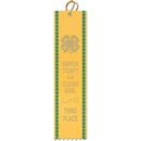 2-1/2" x 8" Custom Square Top Award Ribbon With Border-Sample Don't Place Order