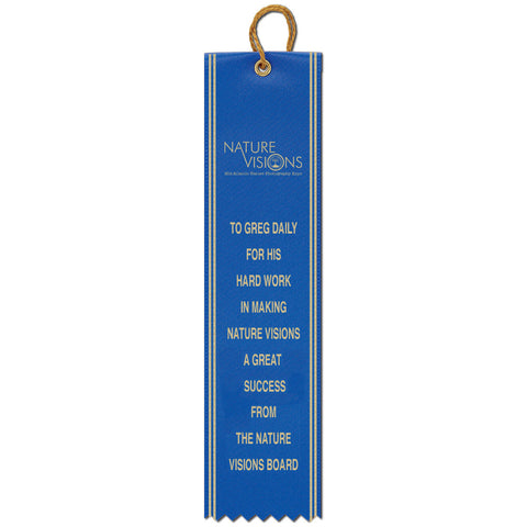 2-1/2" x 8" Custom Square Top Award Ribbon With Border-Sample Don't Place Order