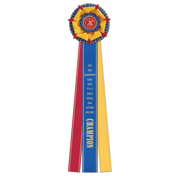 Berkshire 3 Rosette Award Ribbon