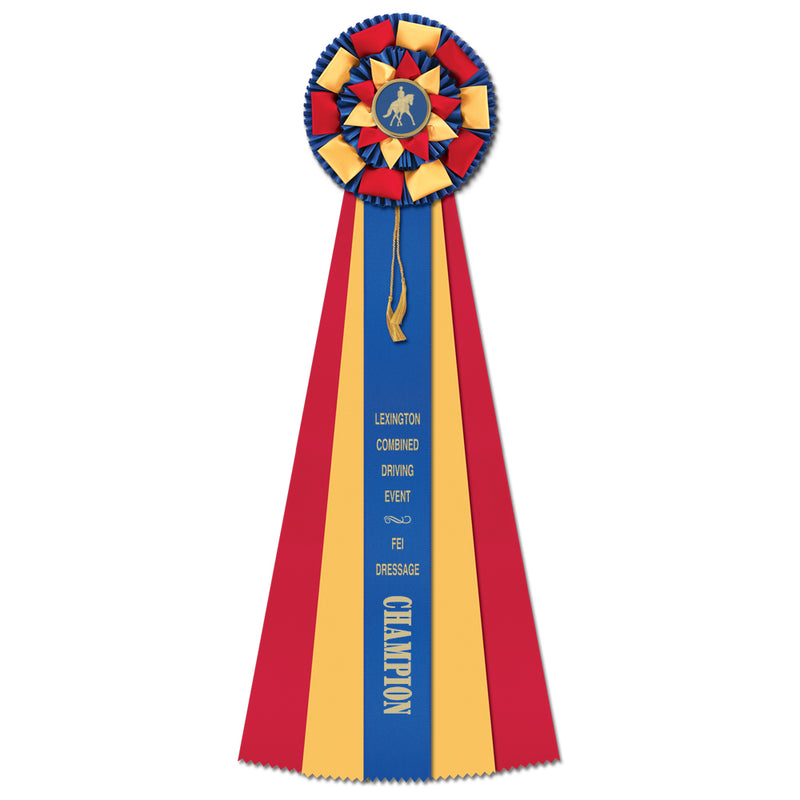 Newton 5 Rosette Award Ribbon