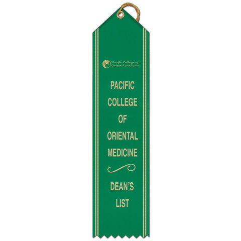 2-1/2" x 8" Custom Point Top Award Ribbon With Border