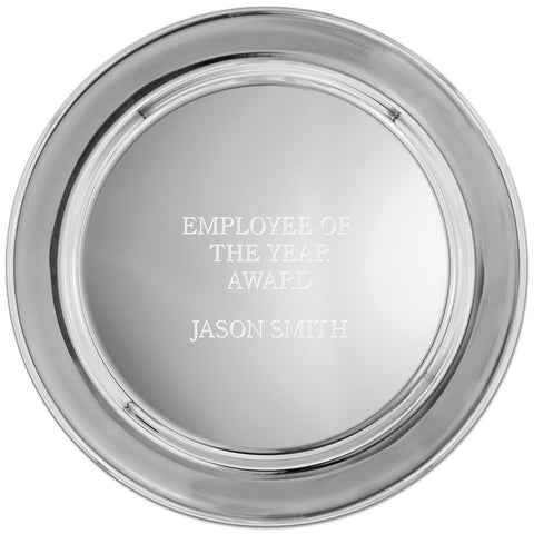 8-1/2" Pewter Image Award Tray