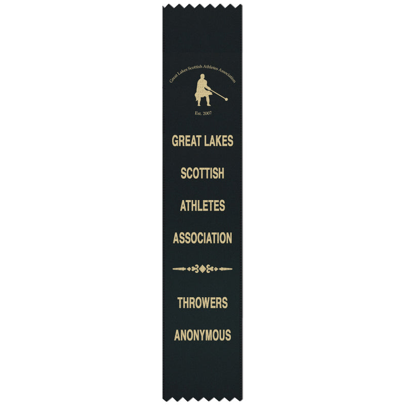 2" x 10" Custom Pinked Top Award Ribbon