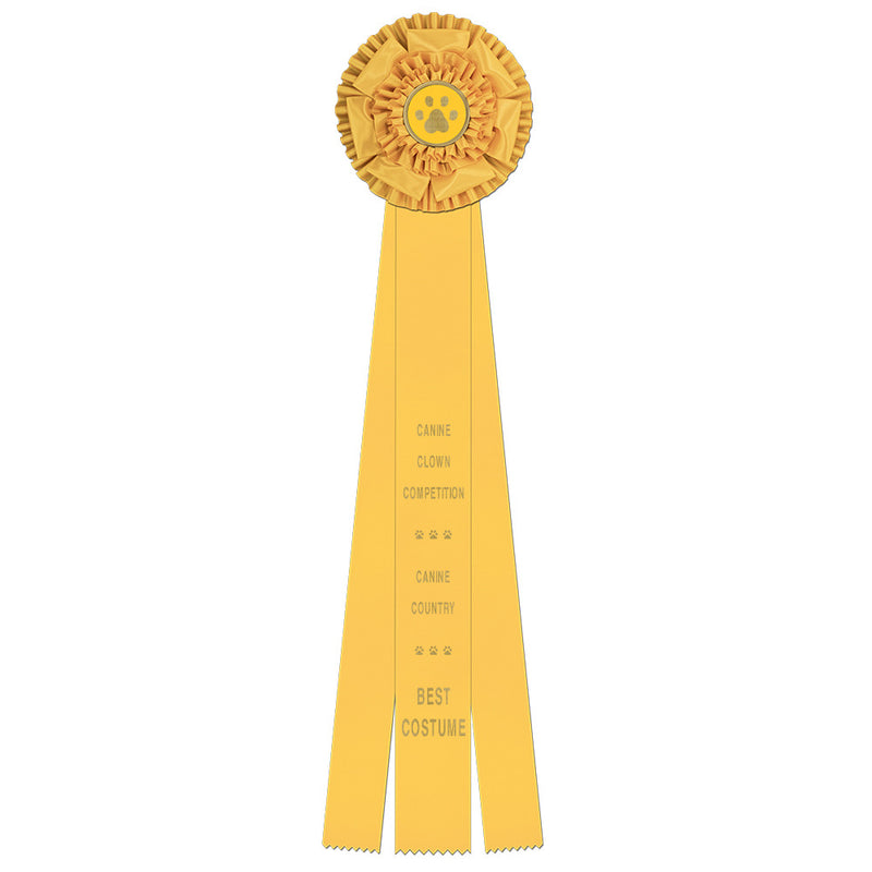 Mansfield 3 Rosette Award Ribbon