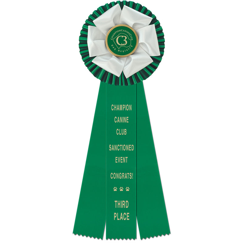 Duke 3 Rosette Award Ribbon