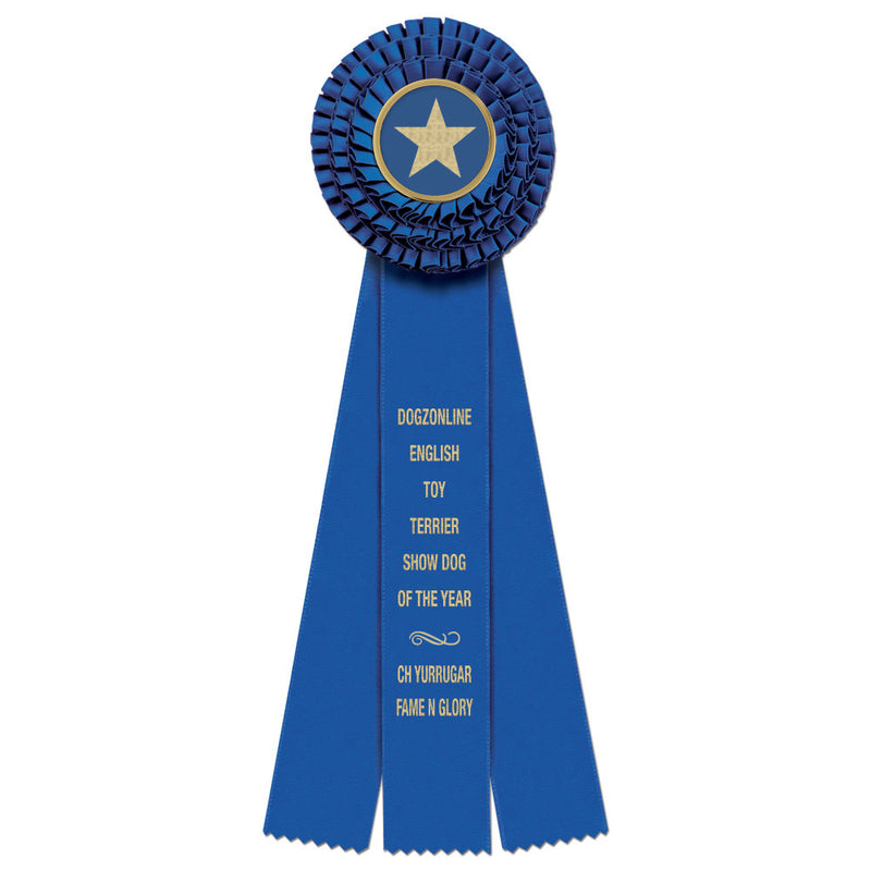 Dover 3 Rosette Award Ribbon