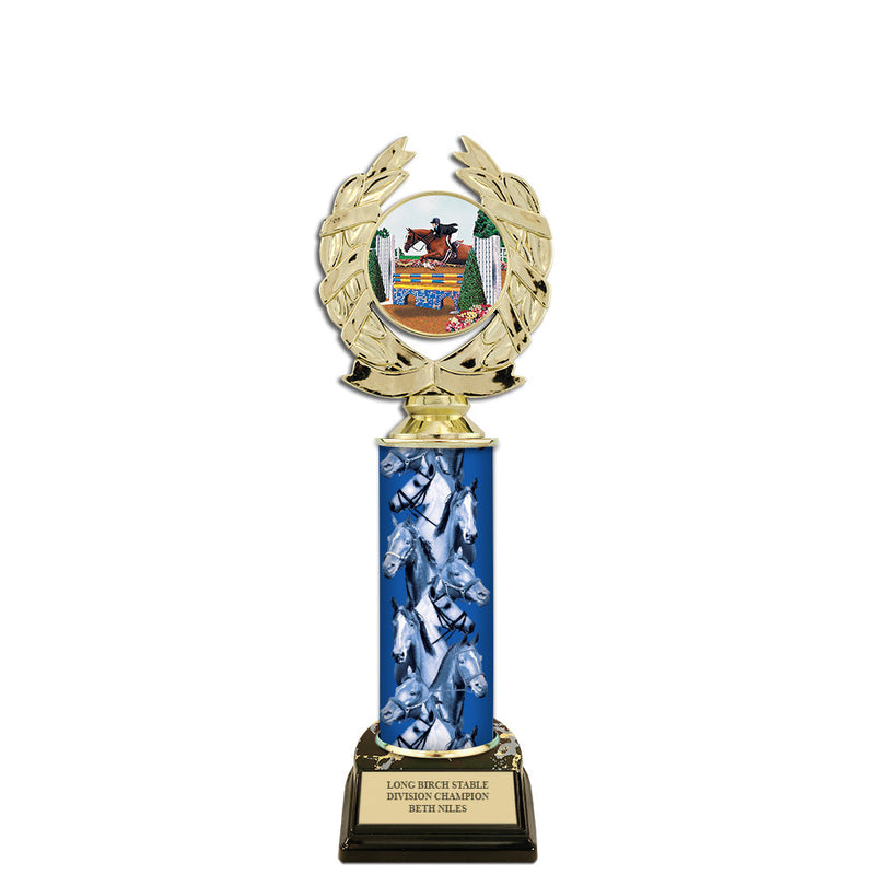 11" Custom Black Base Award Insert Top Trophy