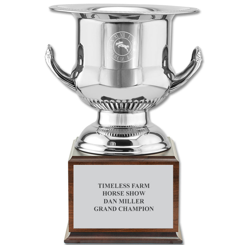 13-3/4" Wine Cooler Award Trophy With Cherry Base