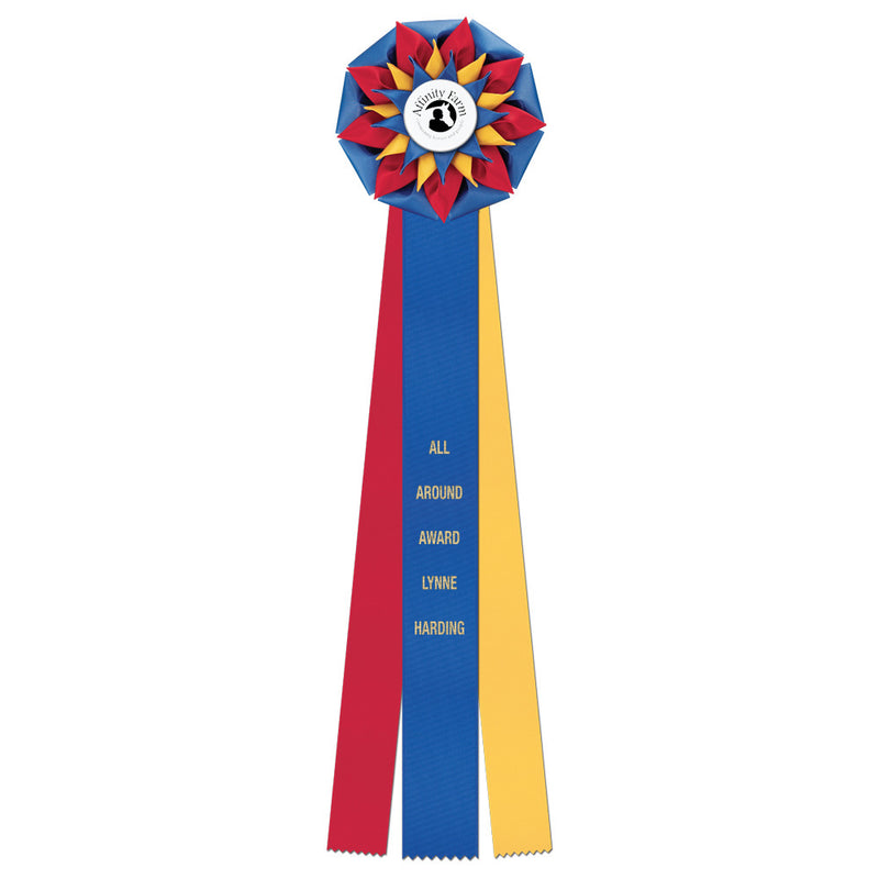 Harwich 3 Rosette Award Ribbon