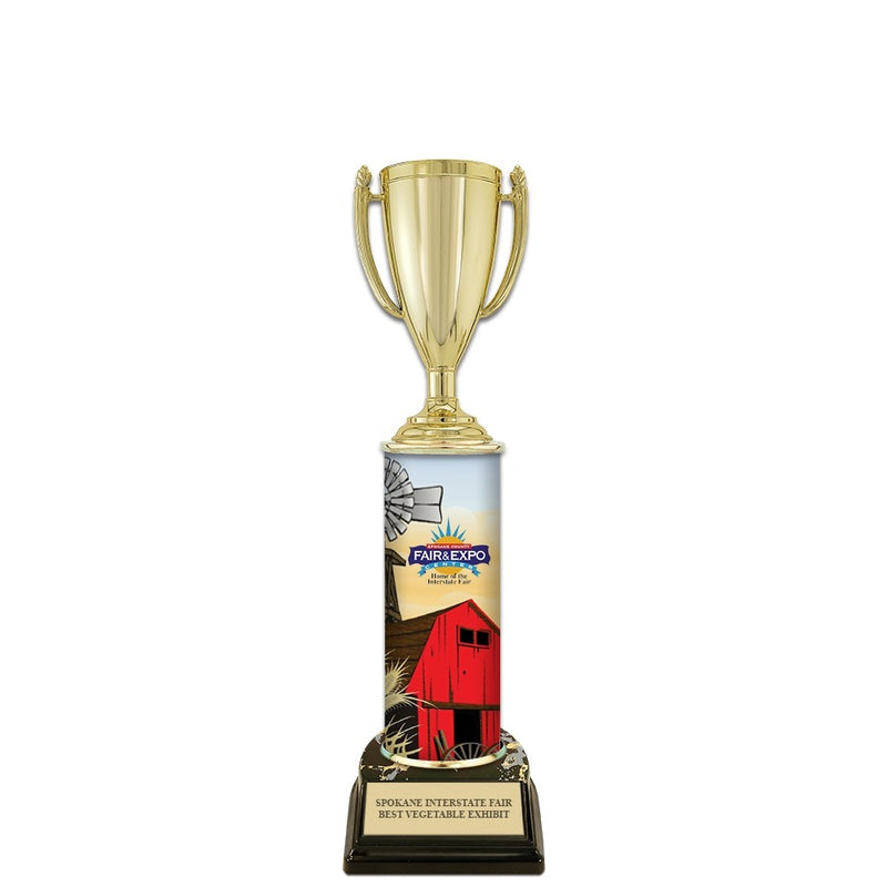 11" Design Your Own Award Trophy With Black Base