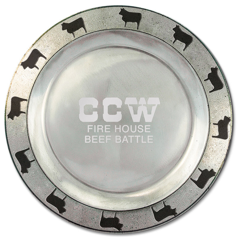 5-3/4" Baby Beef Rim Pewtarex<sup>TM</sup>Award Plate