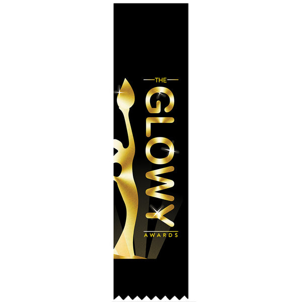 2" x 6" Custom Multicolor Hemmed Top Award Ribbon