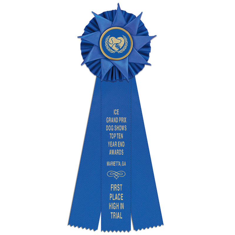 Ventnor 3 Rosette Award Ribbon