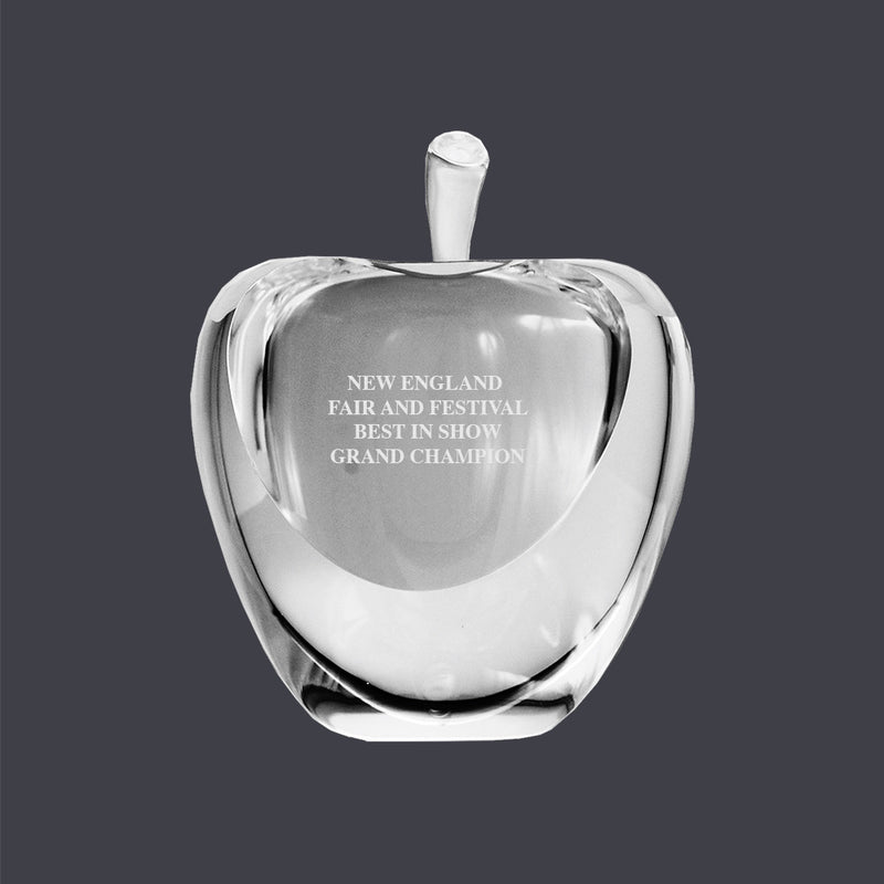 Optical Crystal Apple Award