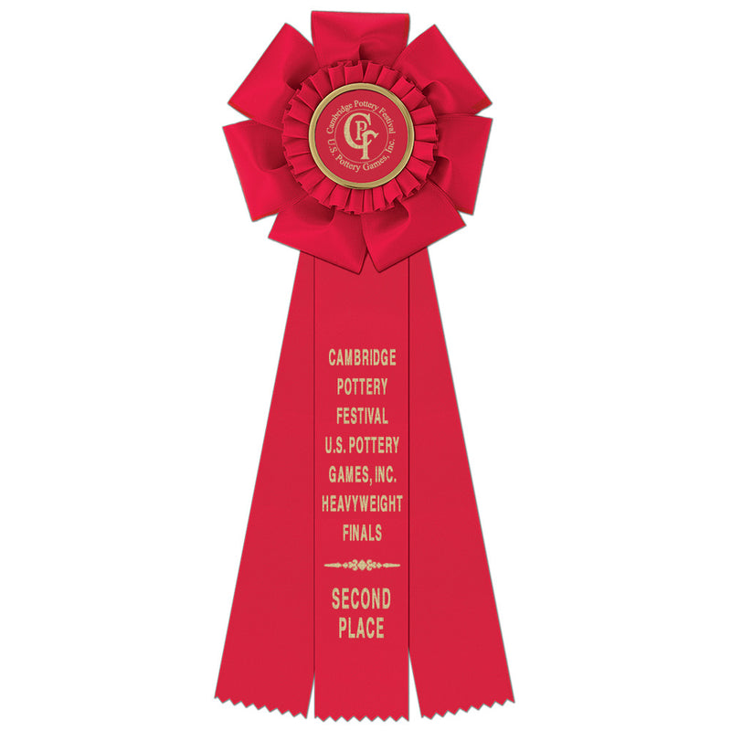 Peerless 3 Rosette Award Ribbon