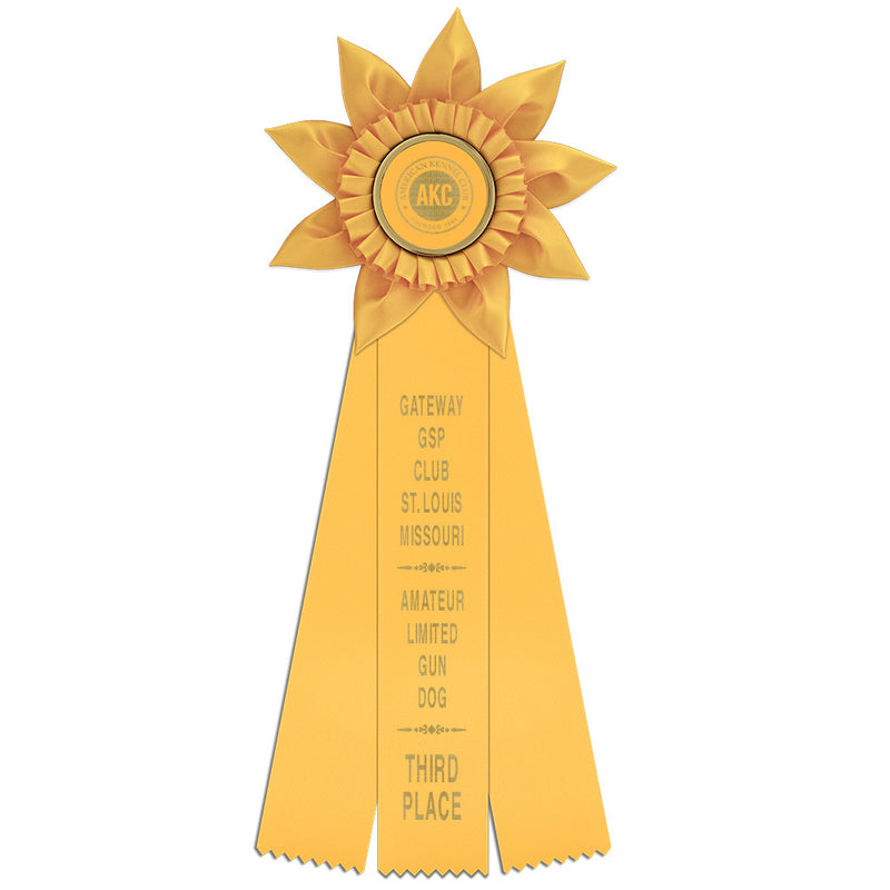 Greenville 3 Rosette Award Ribbon