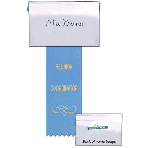 4" x 2-1/4" ID Cardholder w/ Printed Ribbon