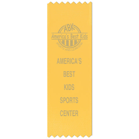 2" x 6" Custom Pinked Top Award Ribbon