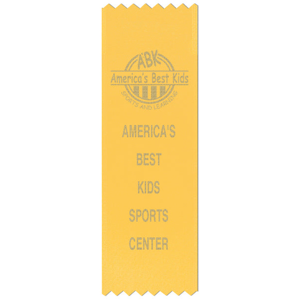 2" x 6" Custom Pinked Top Award Ribbon