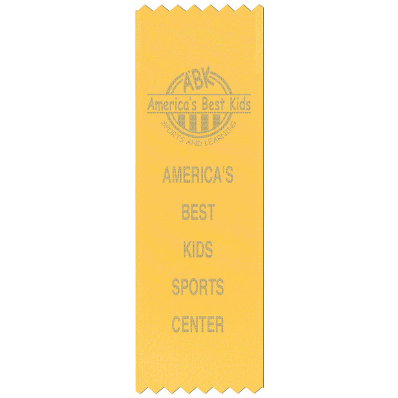 2" x 6" Custom Pinked Top Award Ribbon