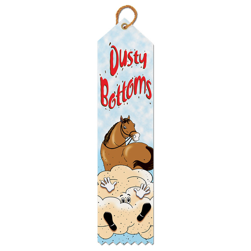 2" X 8" Stock Multicolor Point Top Dusty Bottoms Award Ribbon