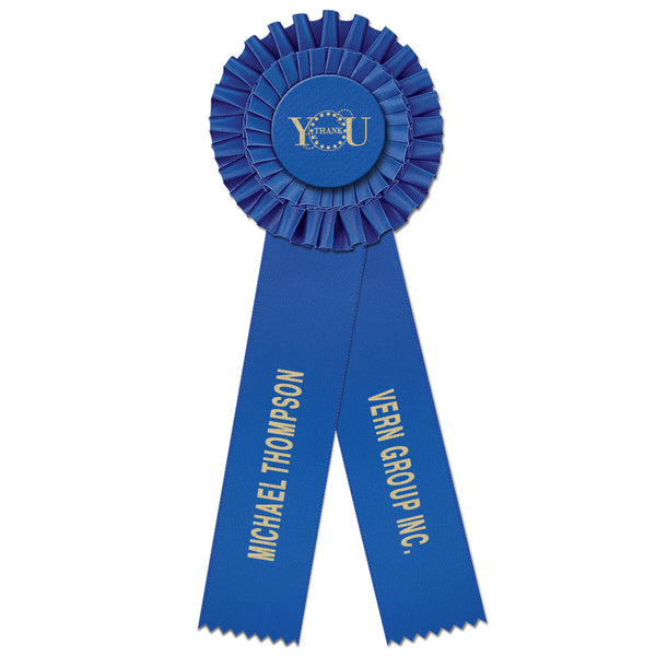 Luxury 2 Rosette Award Ribbon