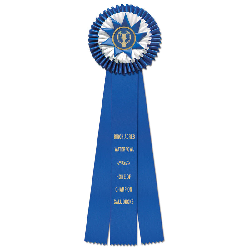 Chatham 3 Rosette Award Ribbon