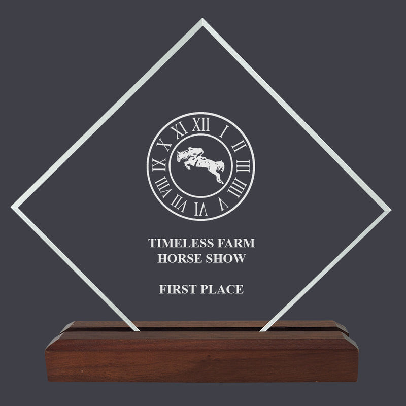 5" X 5" Custom Engraved Diamond Acrylic Award