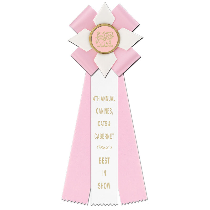 Dorset 3 Rosette Award Ribbon