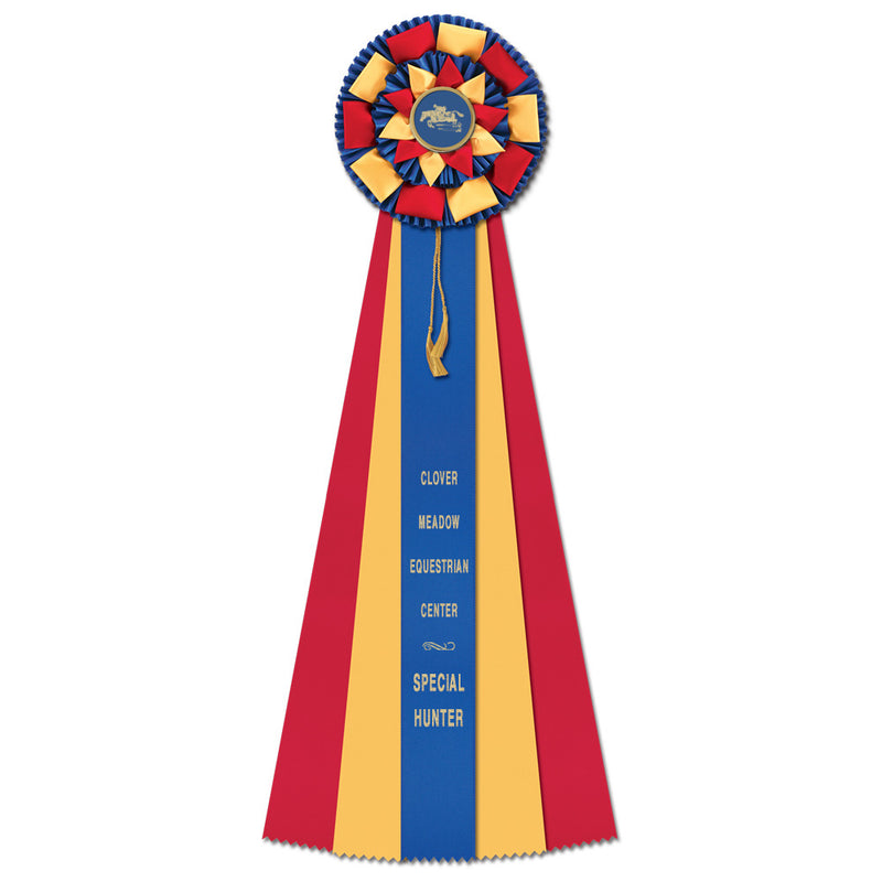 Newton 5 Rosette Award Ribbon