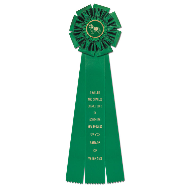 Oxford 3 Rosette Award Ribbon