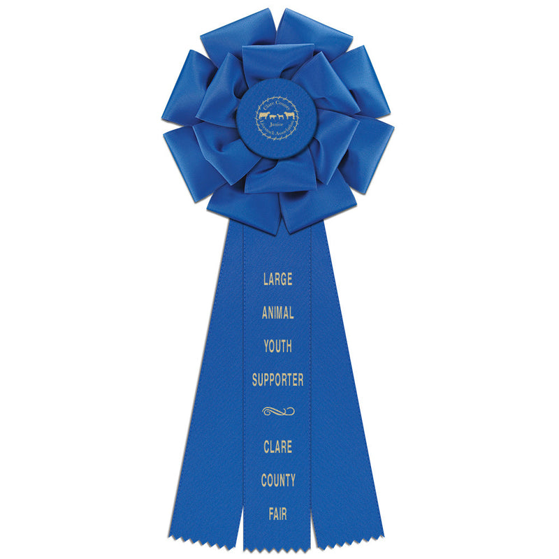 Preston 3 Rosette Award Ribbon