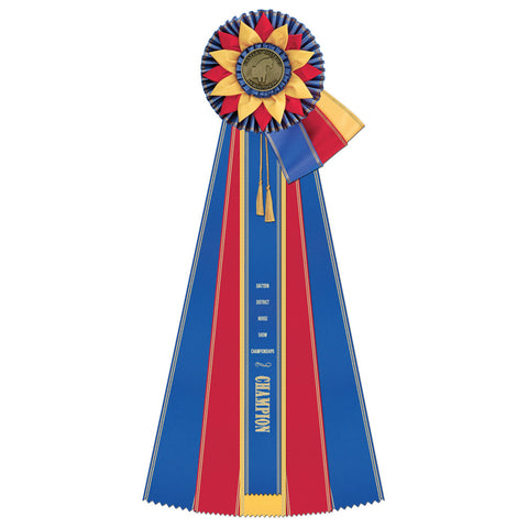 Guernsey 5 Rosette Award Ribbon