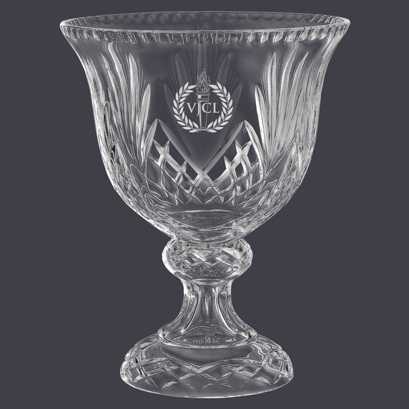 10" Durham Crystal Footed Award Bowl