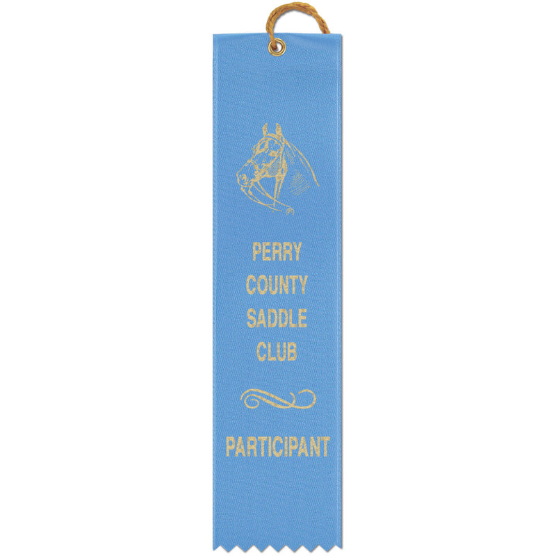 2" x 10" Custom Square Top Award Ribbon