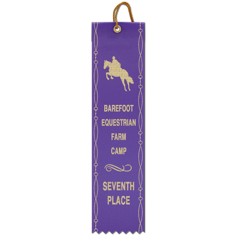 2" x 10" Custom Square Top Award Ribbon With Border-sample customizer product Don't oder