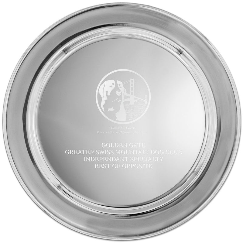 12" Pewter Image Award Tray