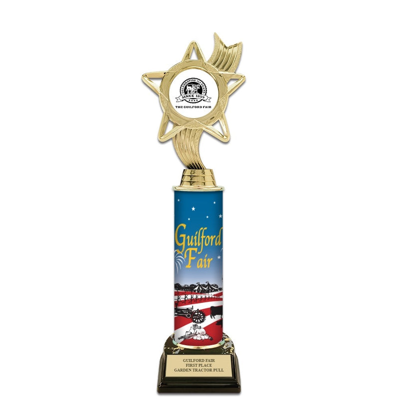 12" Design Your Own Award Trophy With Black Base