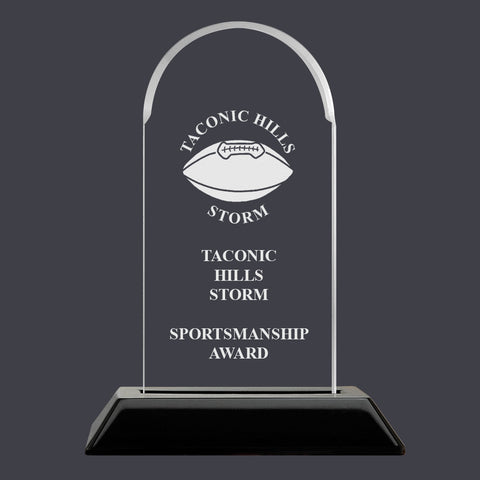 6-1/4" Custom Engraved Arch Acrylic Award